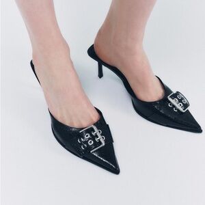 Zara BUCKLED HEELED MULES
